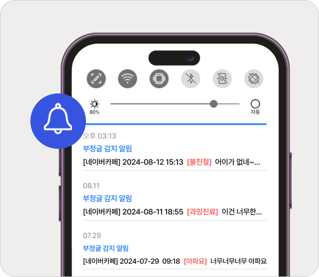 병원 부정 이슈 실시간 PUSH 알림